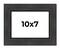 Photo Size Traditional Black Picture Frame - UV Acrylic, Foam Board Backing, Hanging Hardware